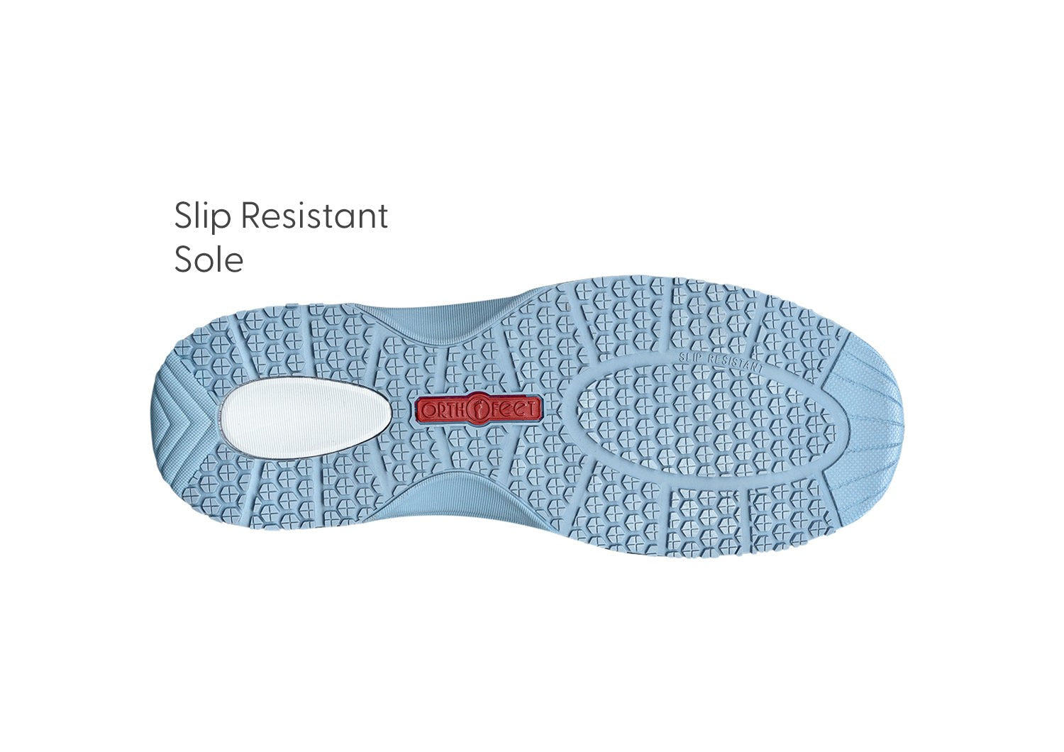 Orthofeet Kita Hands-Free Supportive Women's Sneaker - Blue - Sole View - 6