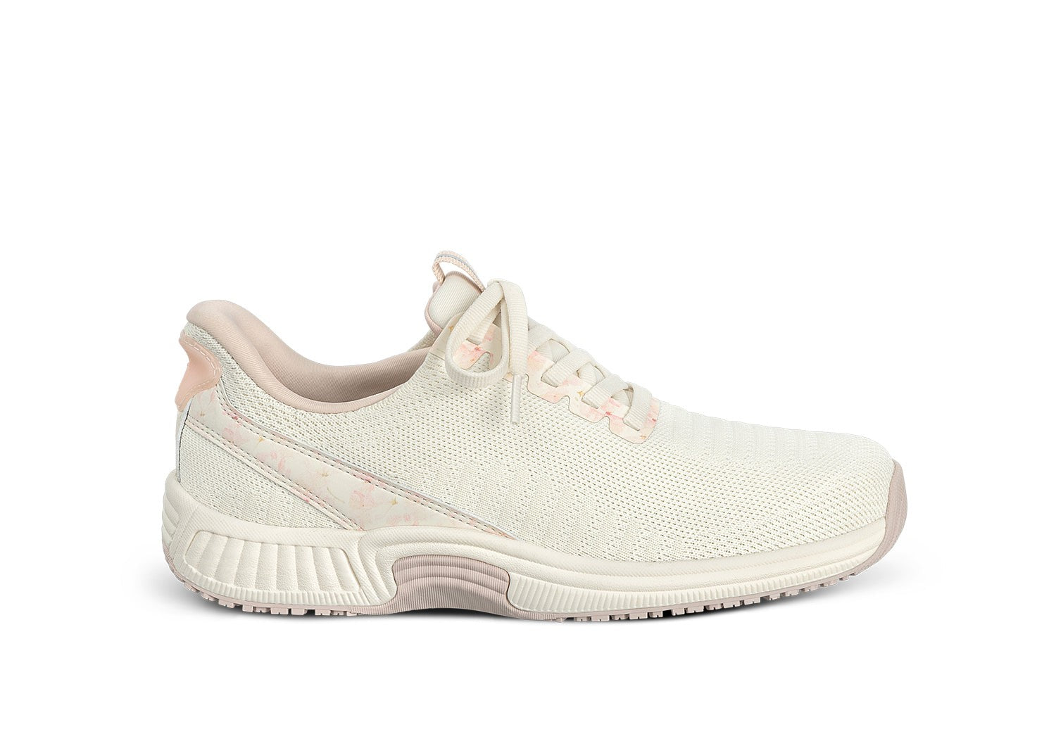 Orthofeet Kita Hands-Free Supportive Women's Sneaker - Floral Pink - Product View - 1