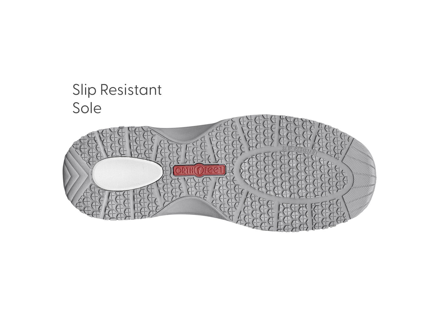 Orthofeet Kita Hands-Free Supportive Women's Sneaker - Gray - Sole View - 6