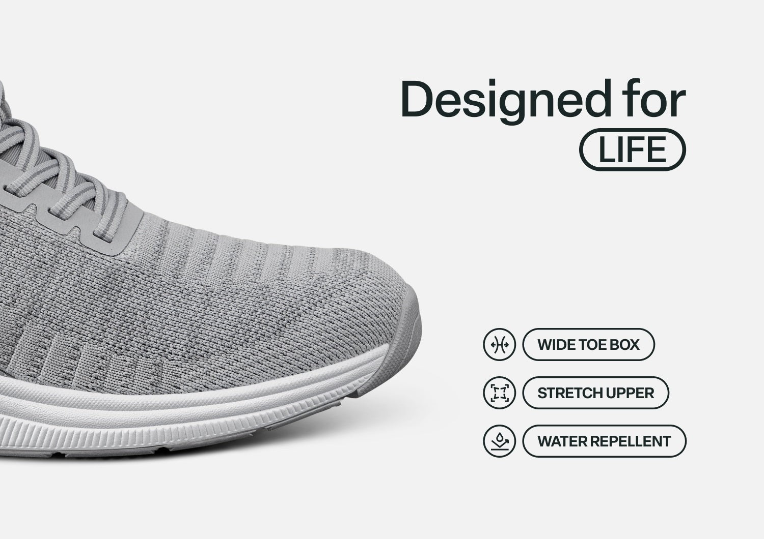 Orthofeet Kita Hands-Free Supportive Women's Sneaker - Gray - Feature Detail - 4