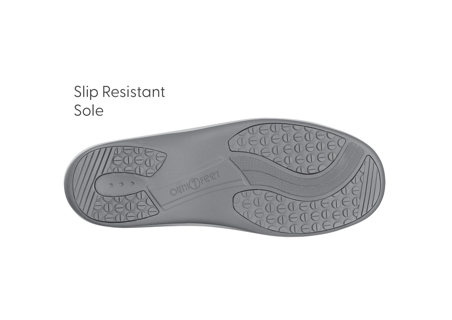 Orthofeet Lorin Wool Supportive Hands-Free Slipper-Shoe - Blue Shimmer - Sole View - 7