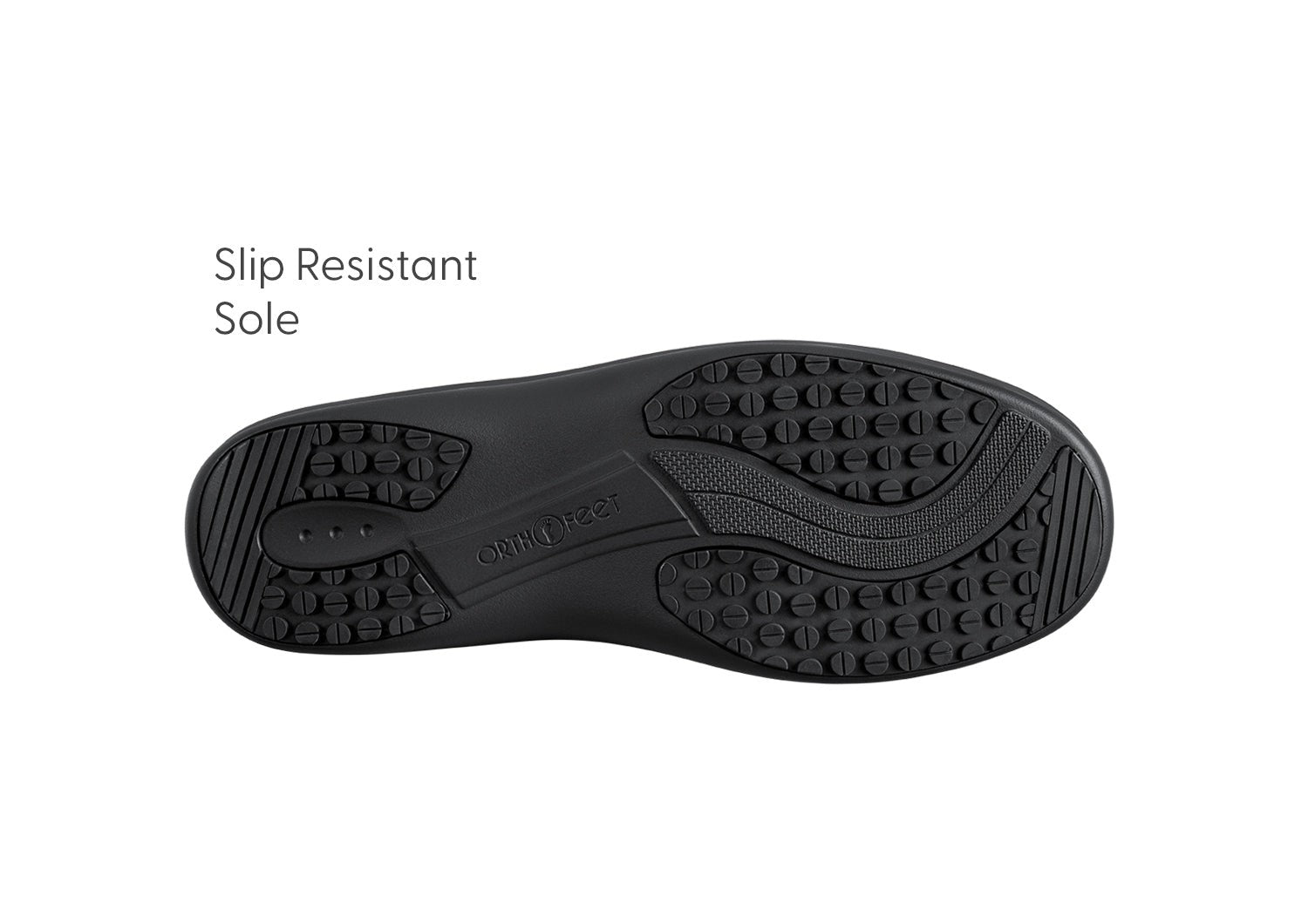 Orthofeet Lorin Wool Supportive Hands-Free Slipper-Shoe - Leopard - Sole View - 7