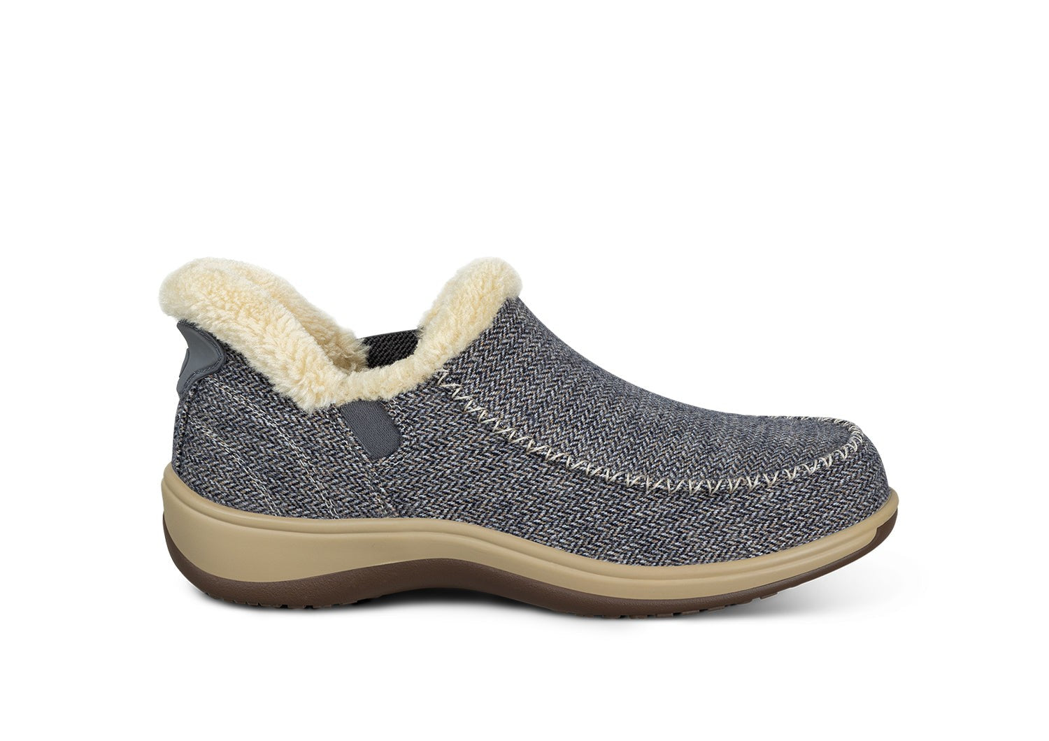 Orthofeet Lorin Wool Supportive Hands-Free Slipper-Shoe - Lifestyle - Product View - 8