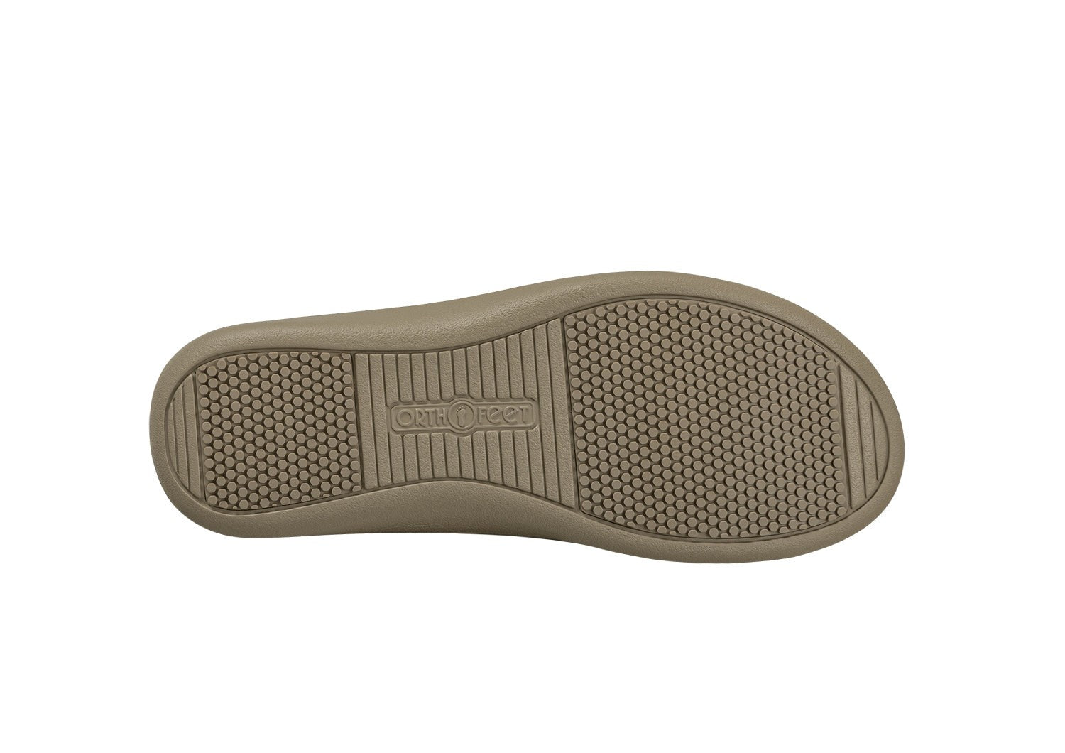 Orthofeet Maui Heel Strap Stretch Comfort Support Women's Sandal - Blonde Knit - Sole View - 7