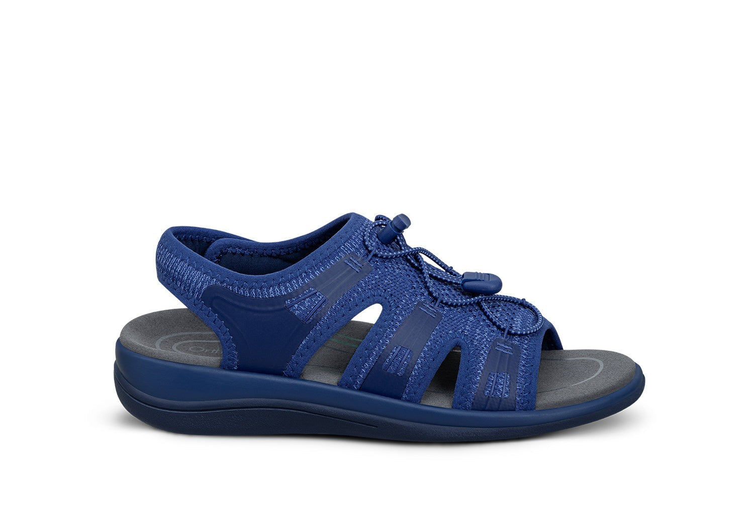 Orthofeet Maui Heel Strap Stretch Comfort Support Women's Sandal in Navy