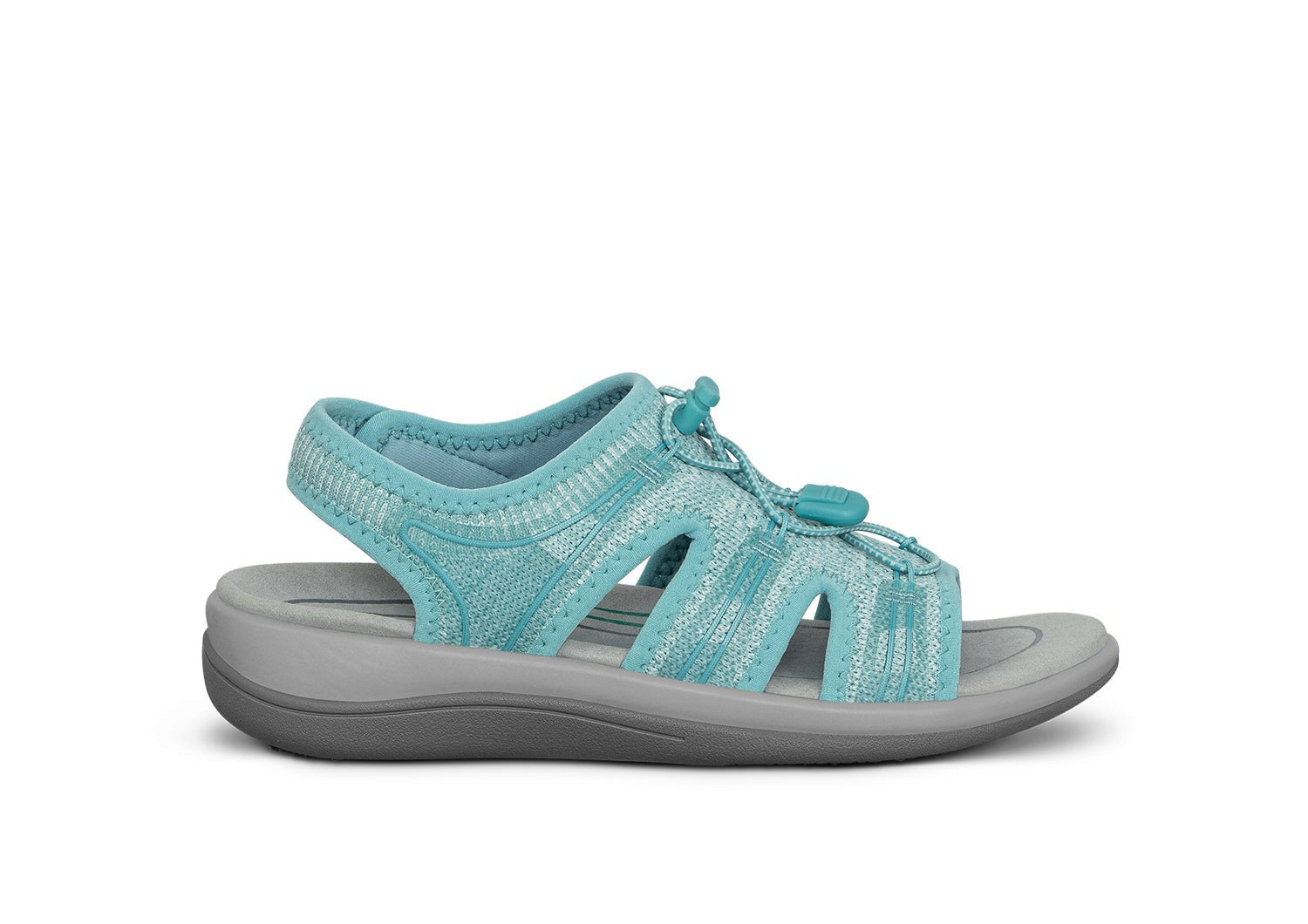 Orthofeet Maui Heel Strap Stretch Comfort Support Women's Sandal - Turquoise - Product View - 1