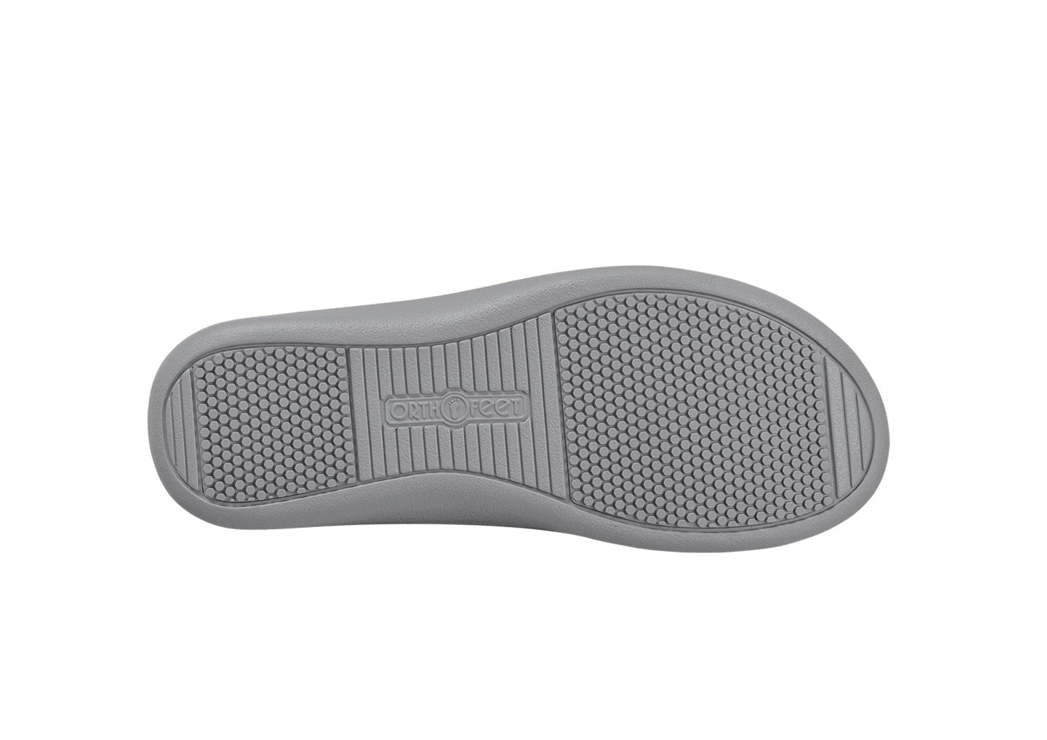 Orthofeet Maui Heel Strap Stretch Comfort Support Women's Sandal - White/gray - Sole View - 7