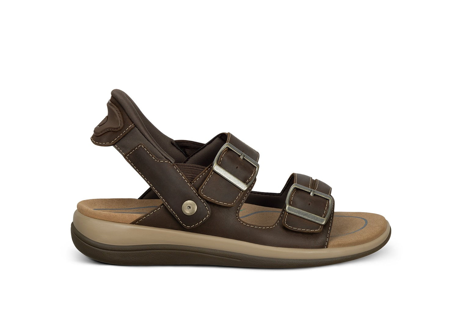 Orthofeet Minerva Hands-Free Supportive Women's Sandals - Brown - Product View - 1