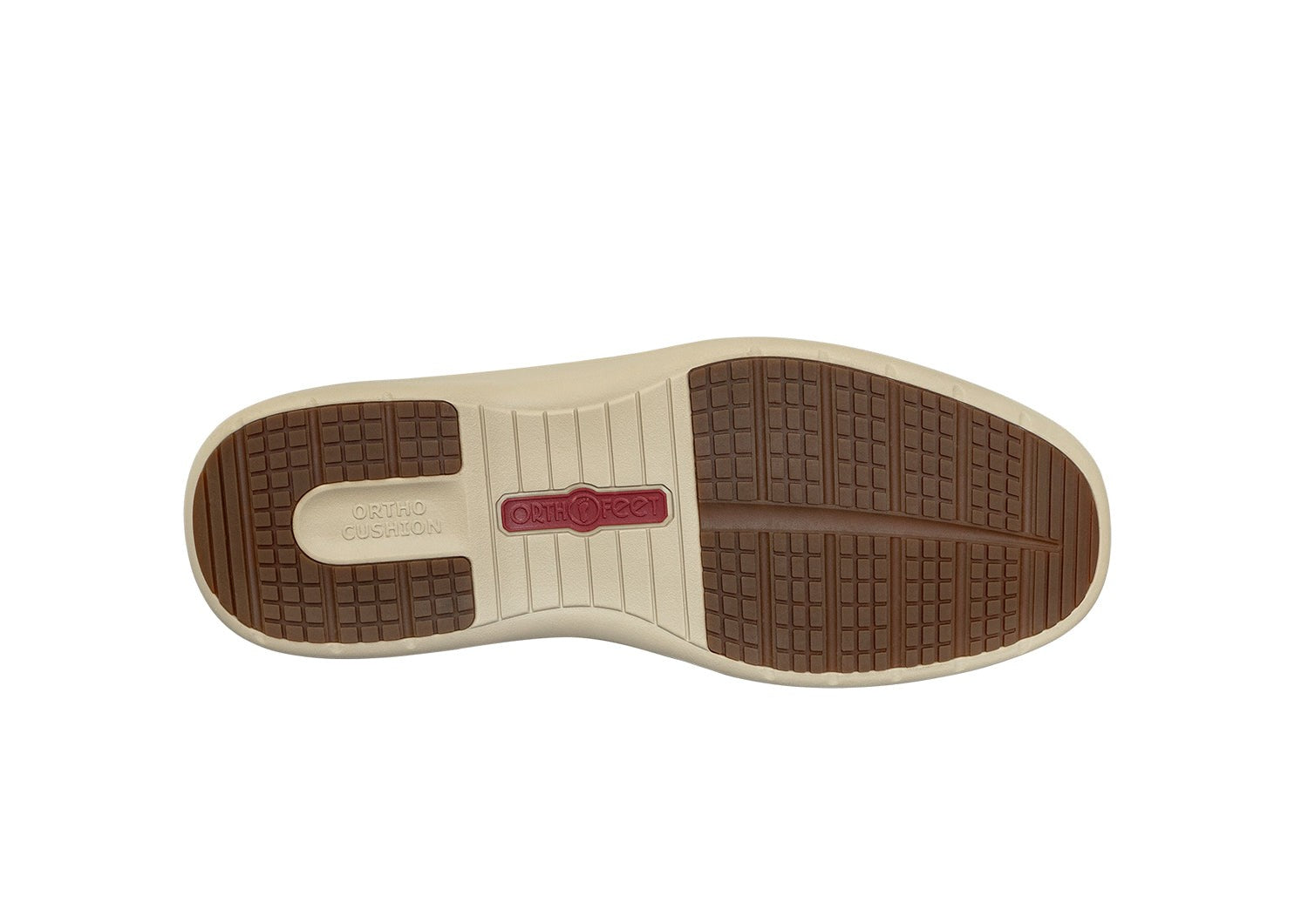 Orthofeet Moreno Men's Dress - Brown - Sole View - 7