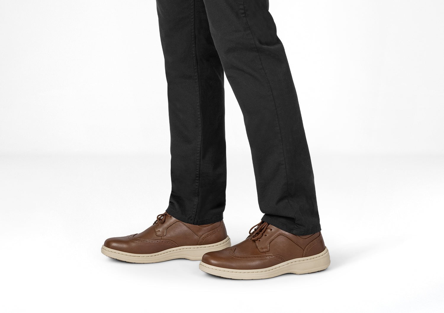 Orthofeet Moreno Men's Dress - Brown - Lifestyle View - 2