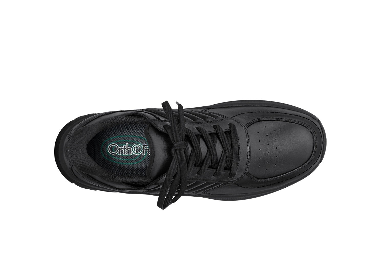 Orthofeet Navigate Hands-Free Men's Sneakers - Black - Bird's Eye View - 5