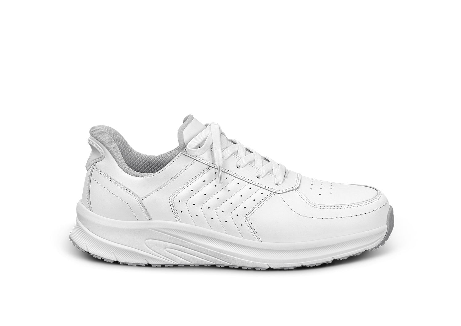 Orthofeet Navigate Hands-Free Men's Sneakers - White - Product View - 1