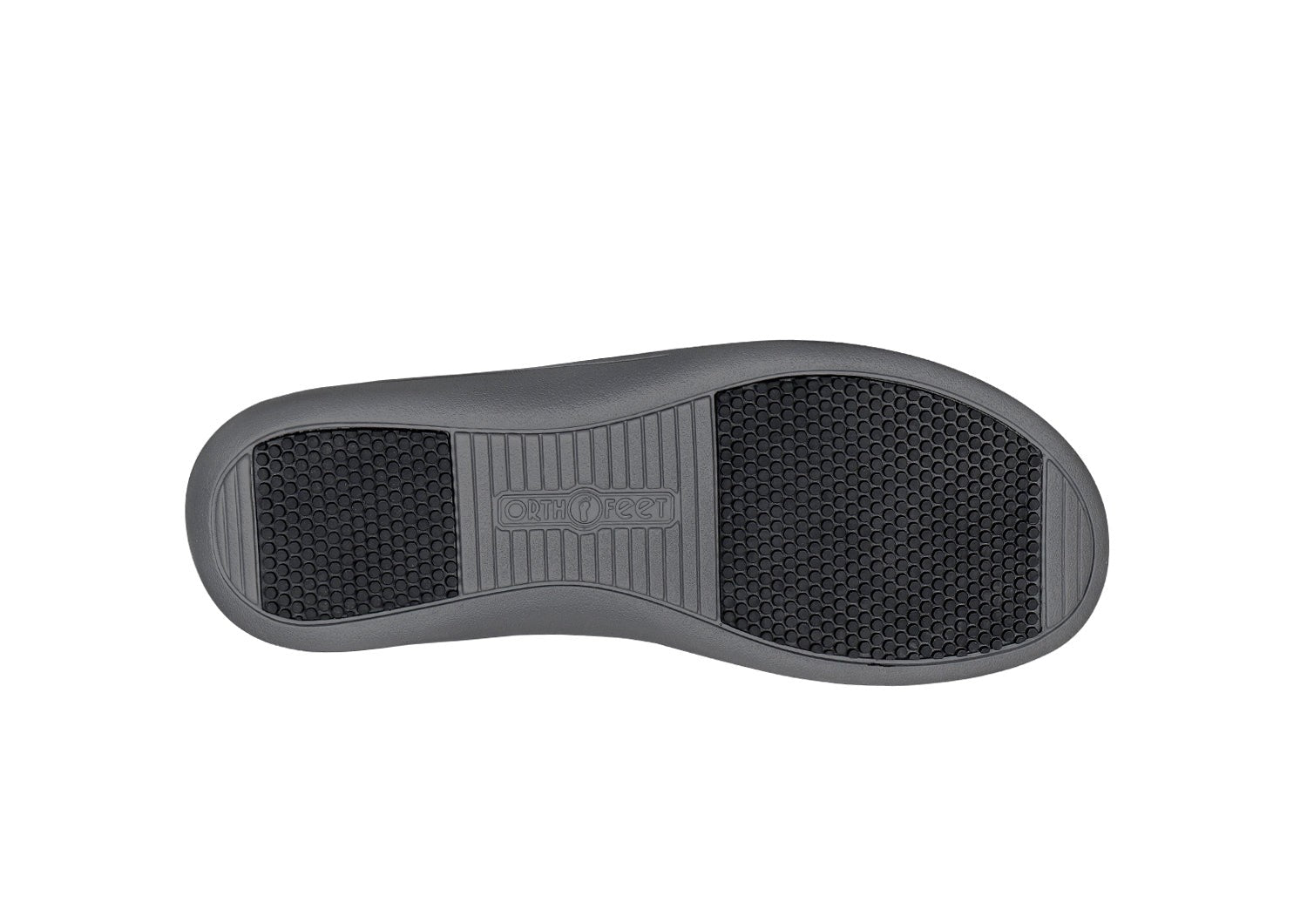Orthofeet Naxos Supportive Adjustable Women's Sandals - Black - Sole View - 7