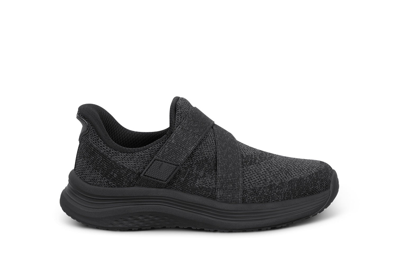 Orthofeet Naya Hands-Free Cushioned Stretch in Black/black