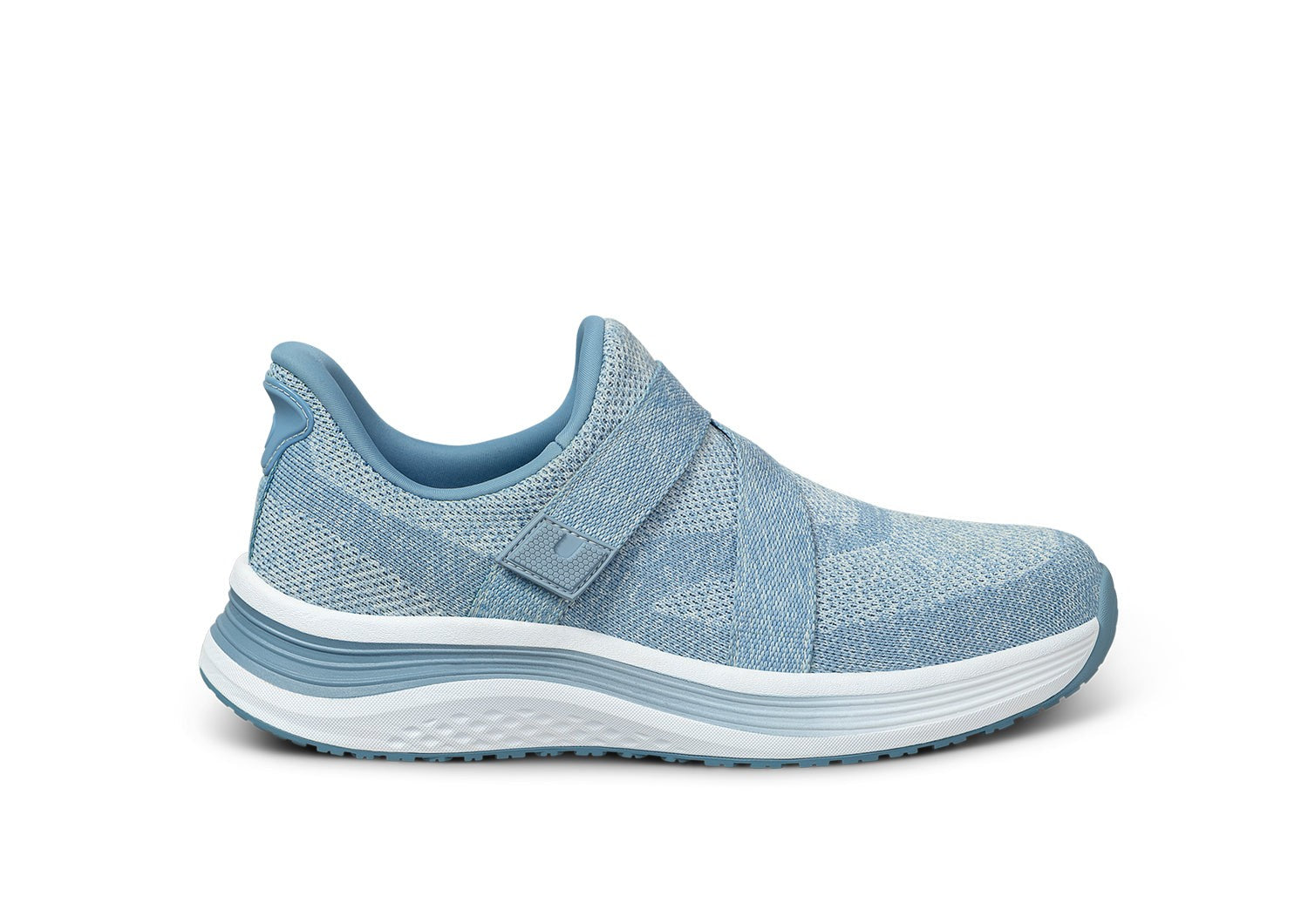 Orthofeet Naya Hands-Free Cushioned Stretch - Blue - Product View - 1