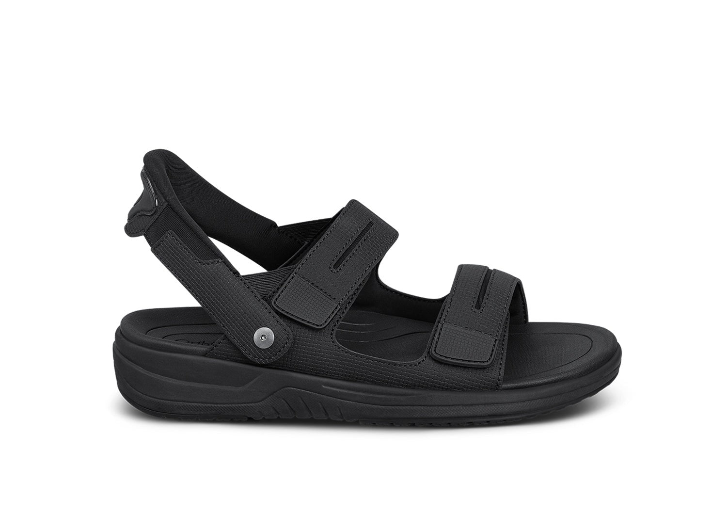 Orthofeet Neptune Hands-Free Support Men's Sandals in Black