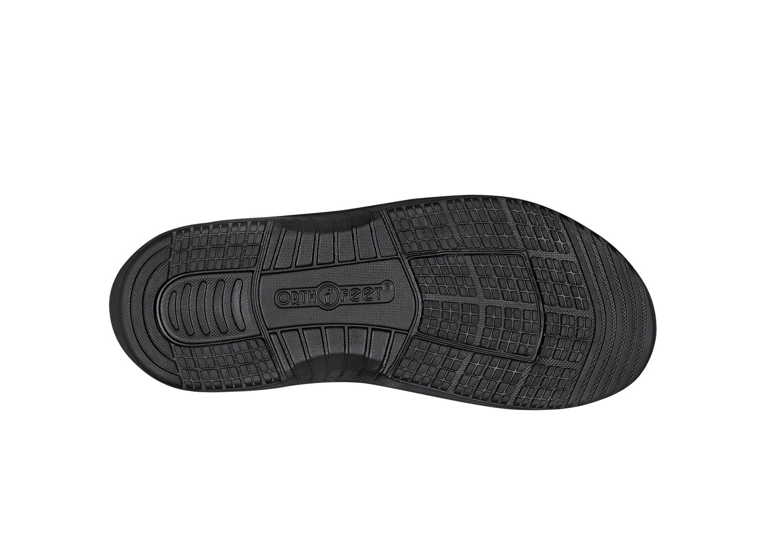 Orthofeet Neptune Hands-Free Support Men's Sandals - Black - Product View - 8