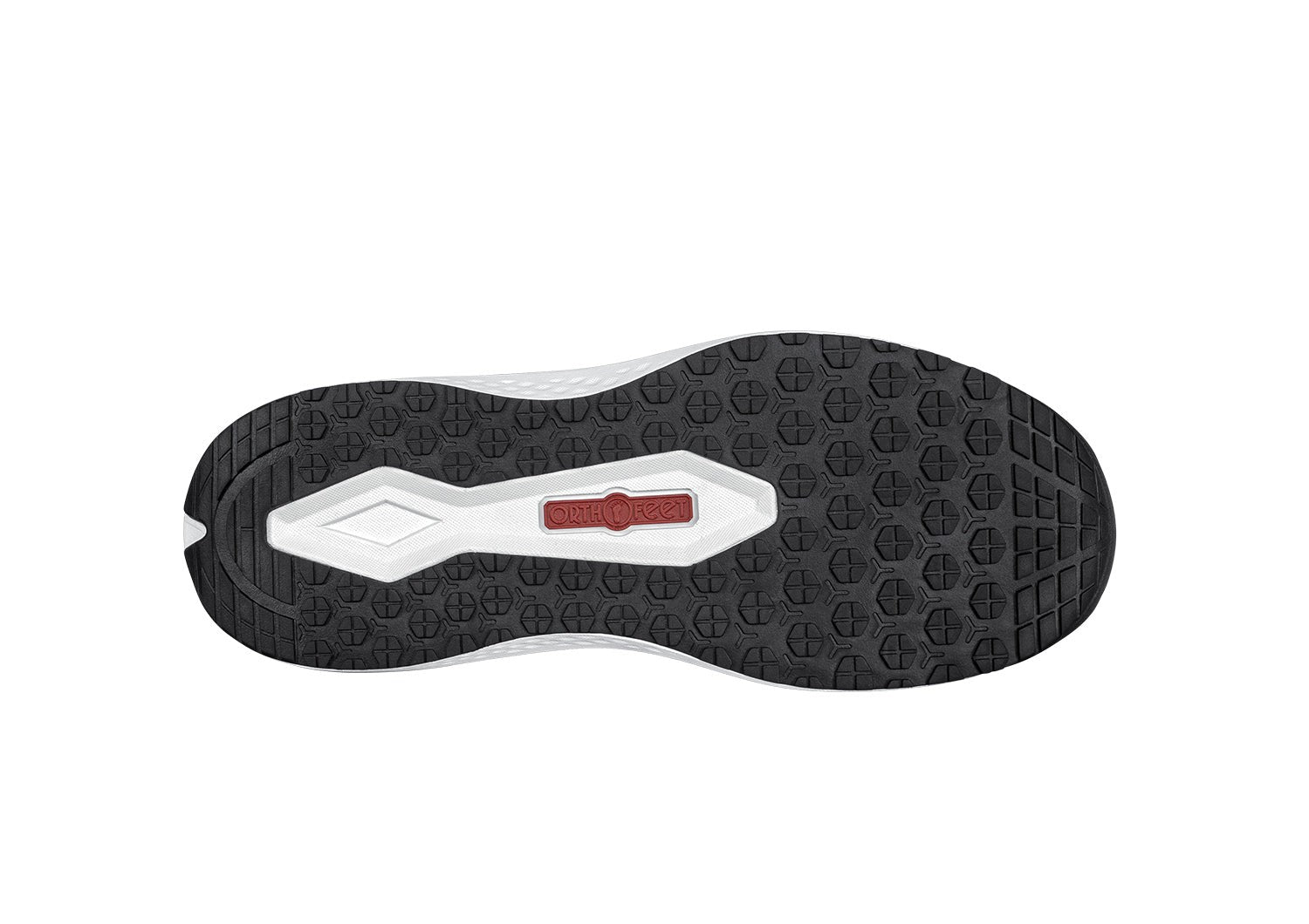 Orthofeet Nira Hands-Free Supportive Slip-On Women's Sneakers - Black - Sole View - 6