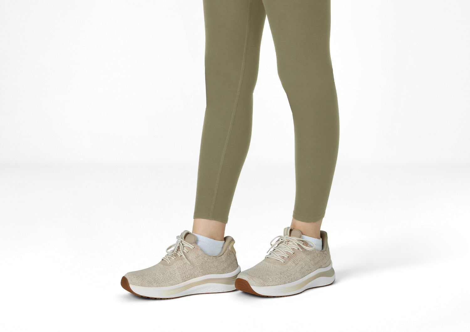 Orthofeet Nira Hands-Free Supportive Slip-On Women's Sneakers - Blonde - Lifestyle View - 8