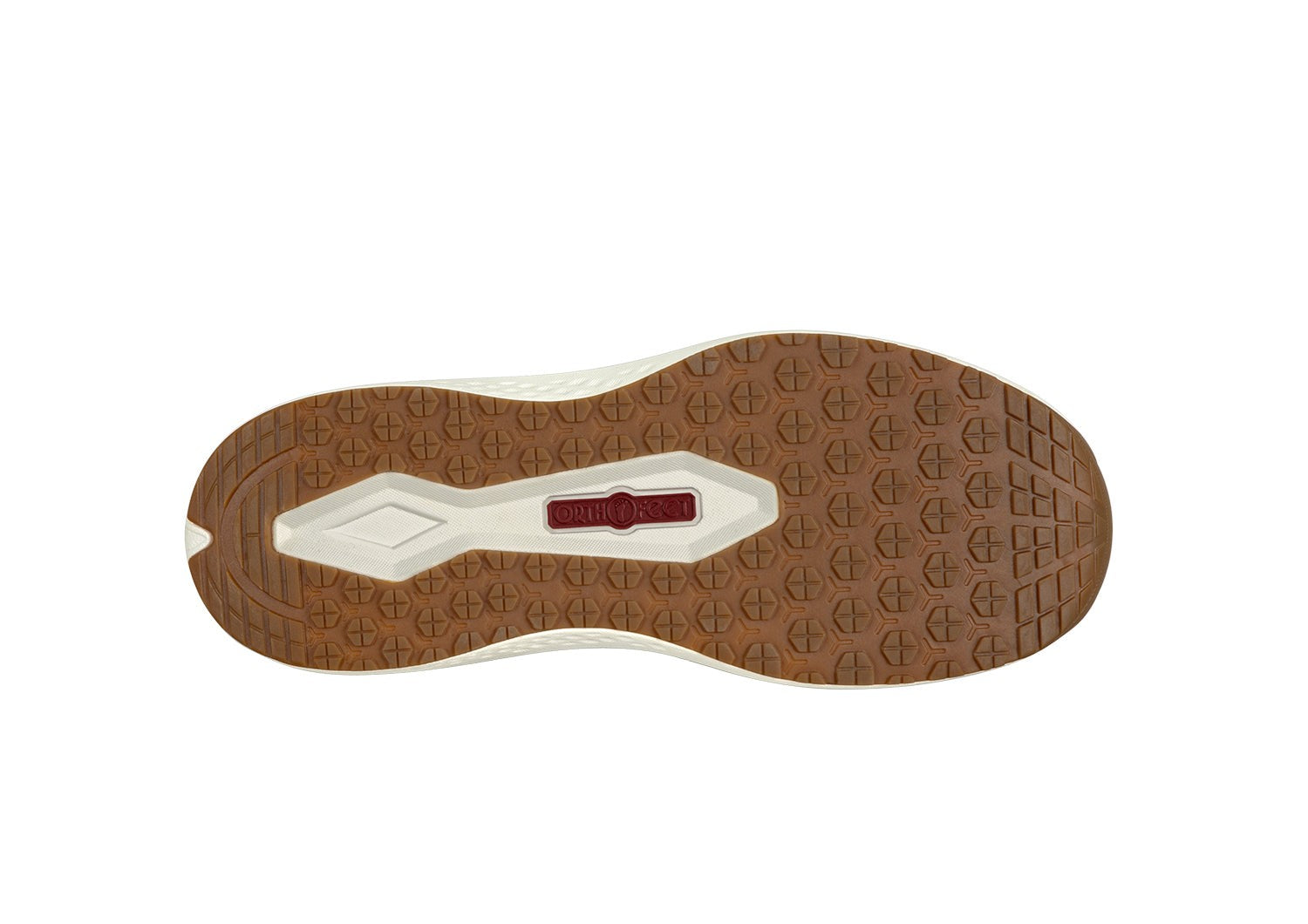 Orthofeet Nira Hands-Free Supportive Slip-On Women's Sneakers - Copper/gold Wave - Product View - 6