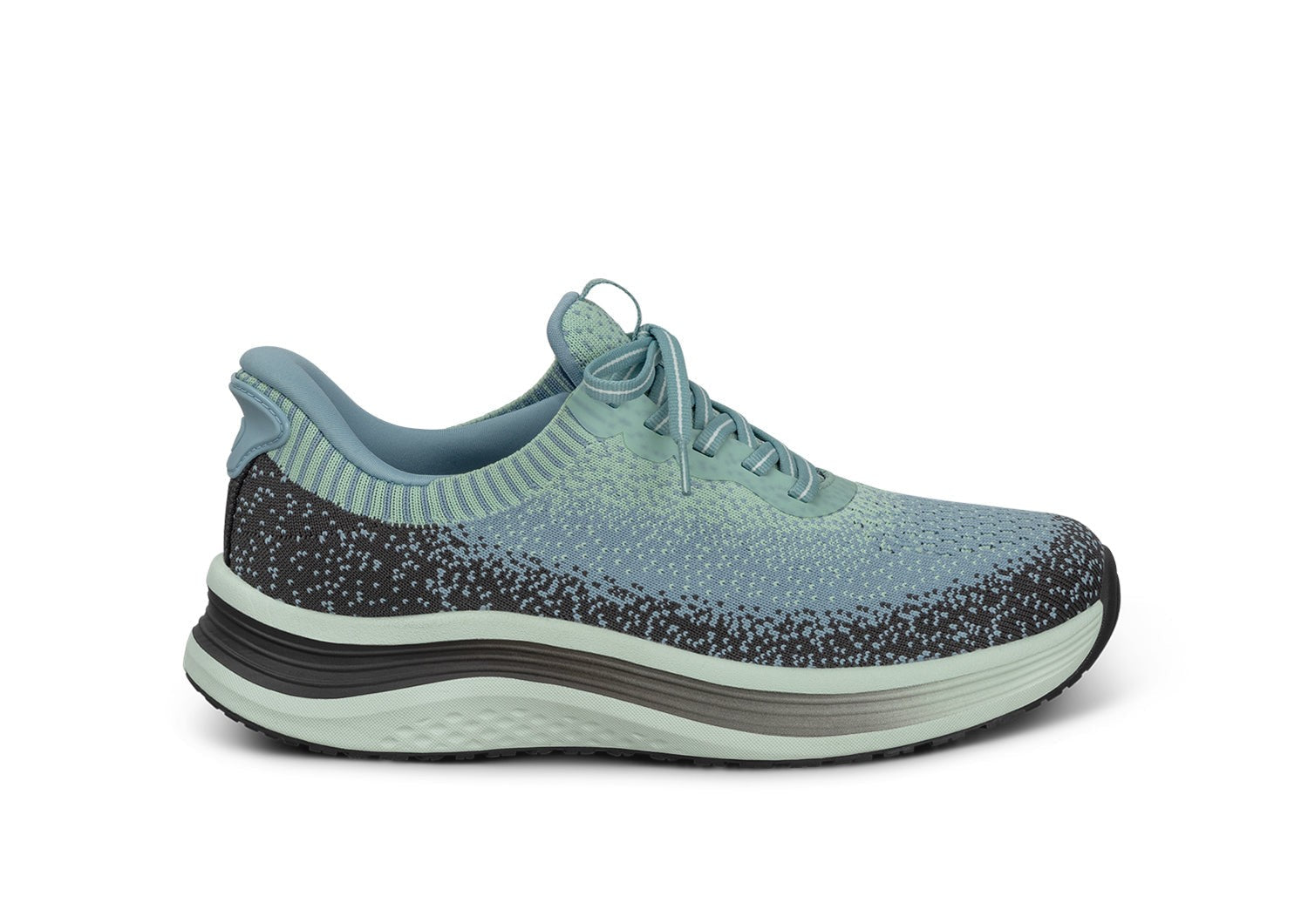 Orthofeet Nira Hands-Free Supportive Slip-On Women's Sneakers - Green/blue - Product View - 1