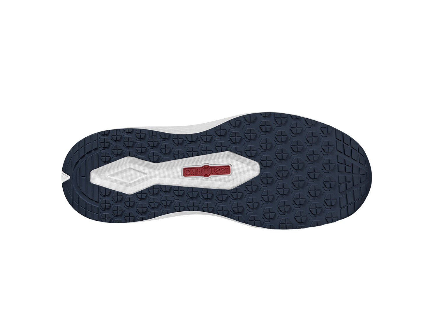 Orthofeet Nira Hands-Free Supportive Slip-On Women's Sneakers - Indigo - Sole View - 6