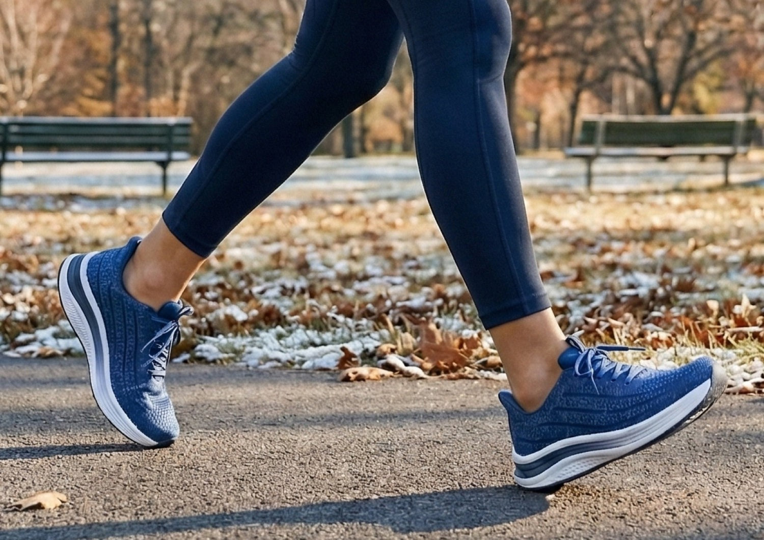 Orthofeet Nira Hands-Free Supportive Slip-On Women's Sneakers - Indigo - Product View - 7