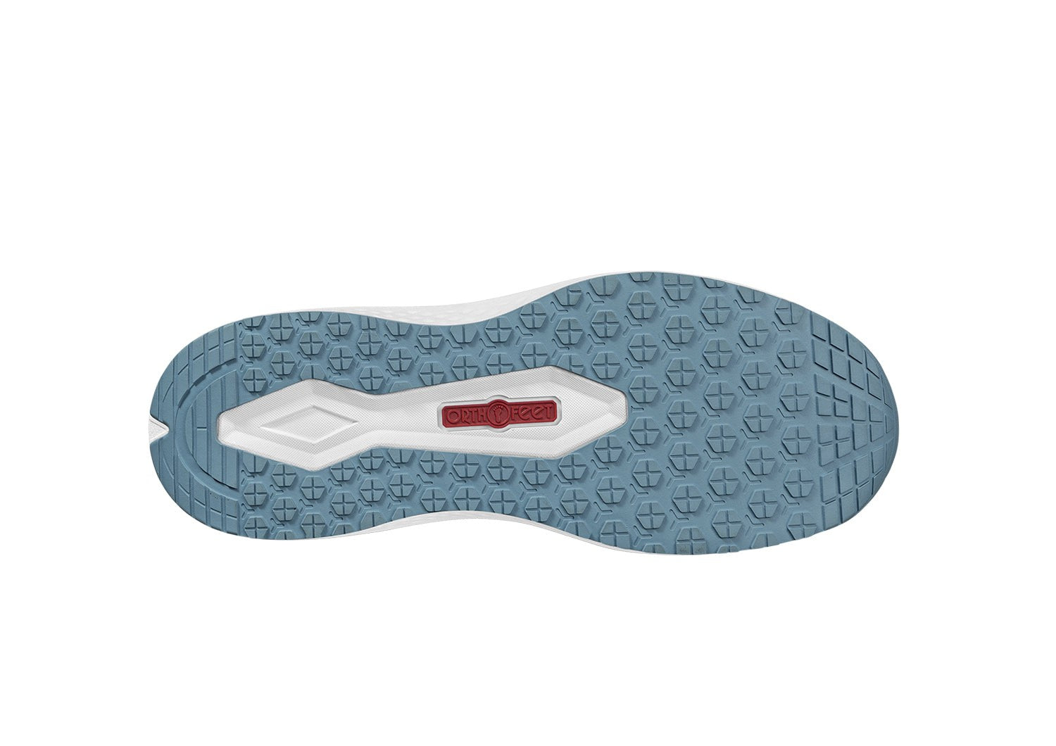Orthofeet Nira Hands-Free Supportive Slip-On Women's Sneakers - Slate Blue - Sole View - 6