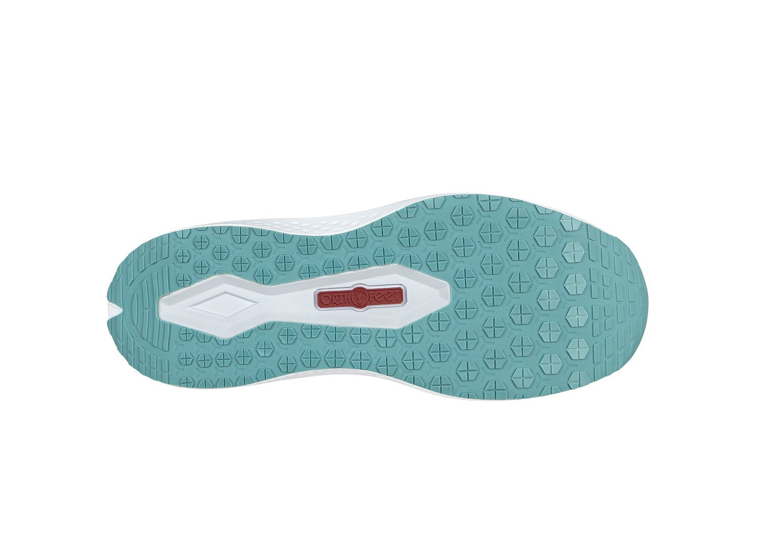 Orthofeet Nira Hands-Free Supportive Slip-On Women's Sneakers - Turquoise - Sole View - 6
