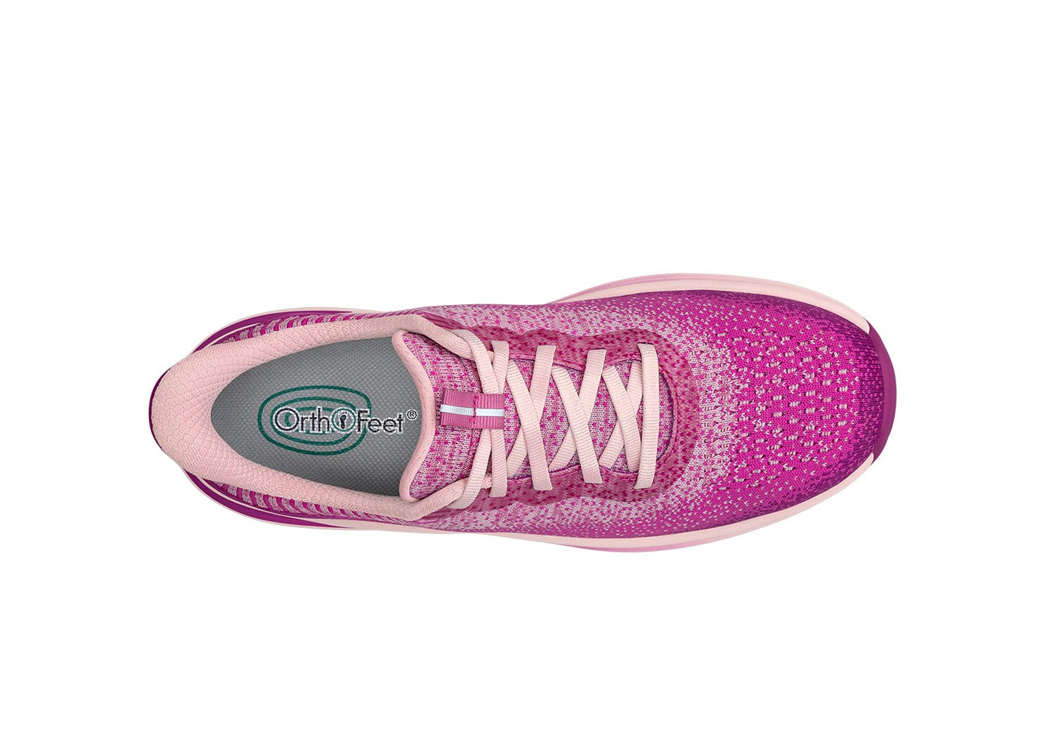 Orthofeet Nira Hands-Free Supportive Slip-On Women's Sneakers - Violet - Product View - 5