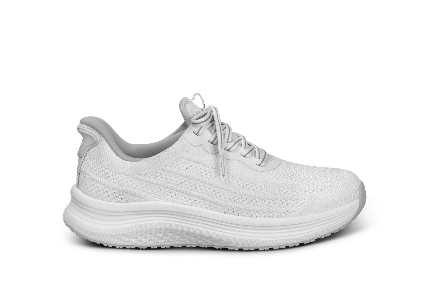 Orthofeet Nira Hands-Free Supportive Slip-On Women's Sneakers - White - Product View - 1