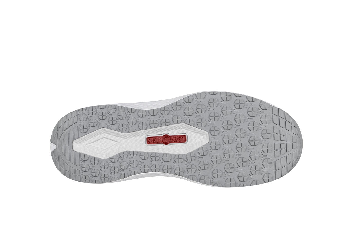 Orthofeet Nira Hands-Free Supportive Slip-On Women's Sneakers - White - Sole View - 6