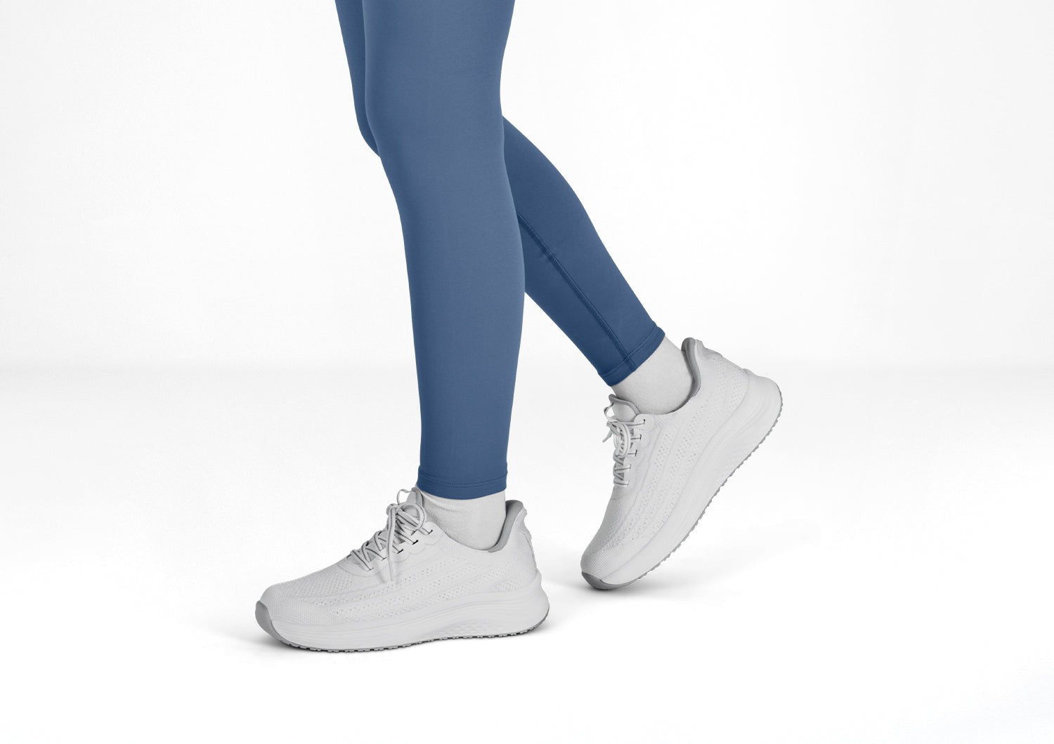 Orthofeet Nira Hands-Free Supportive Slip-On Women's Sneakers - White - Lifestyle View - 8