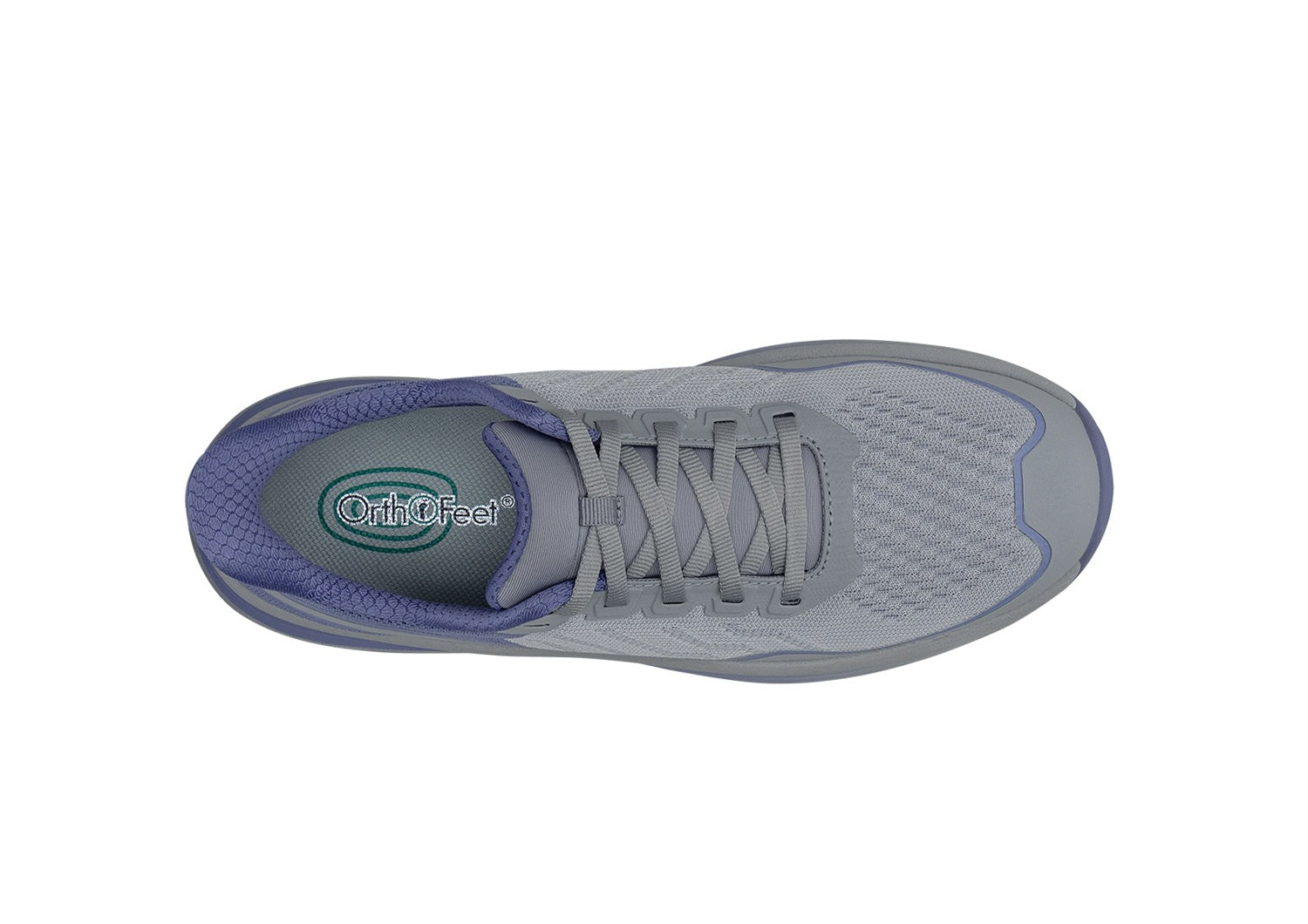 Orthofeet Nira Trail Hands-Free Women's Sneakers - Gray/periwinkel - Product View - 6