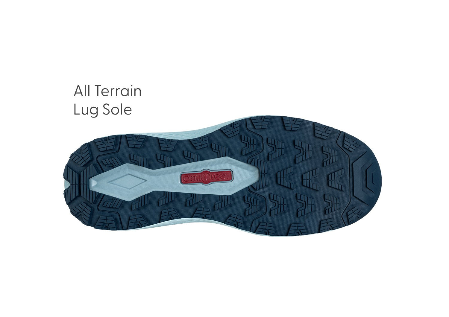 Orthofeet Nira Trail Hands-Free Women's Sneakers - Navy/blue - Sole View - 6