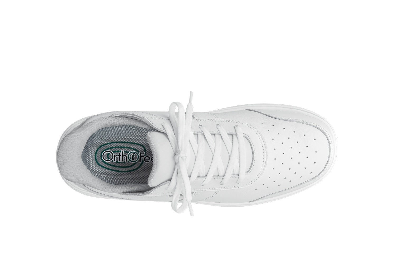 Orthofeet Pierre Hands-Free - White - Bird's Eye View - 5