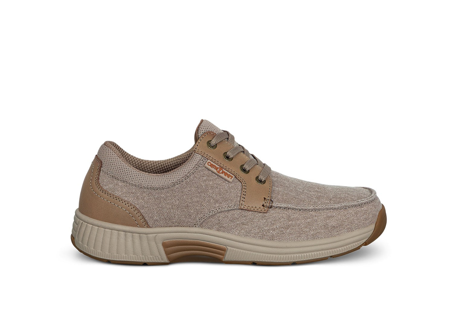 Orthofeet Porto Comfort Arch Support Men's Casual - Beige - Product View - 1