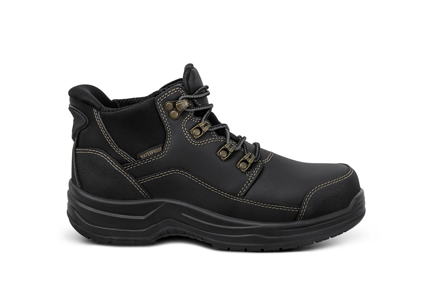 Orthofeet Quartz Hands-Free Work Boots Women's - Black - Product View - 1