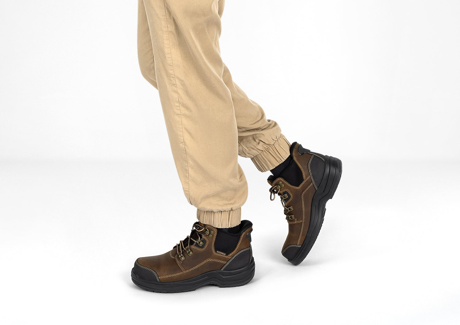 Orthofeet Quartz Hands-Free Work Boots Women's - Brown - Lifestyle View - 8