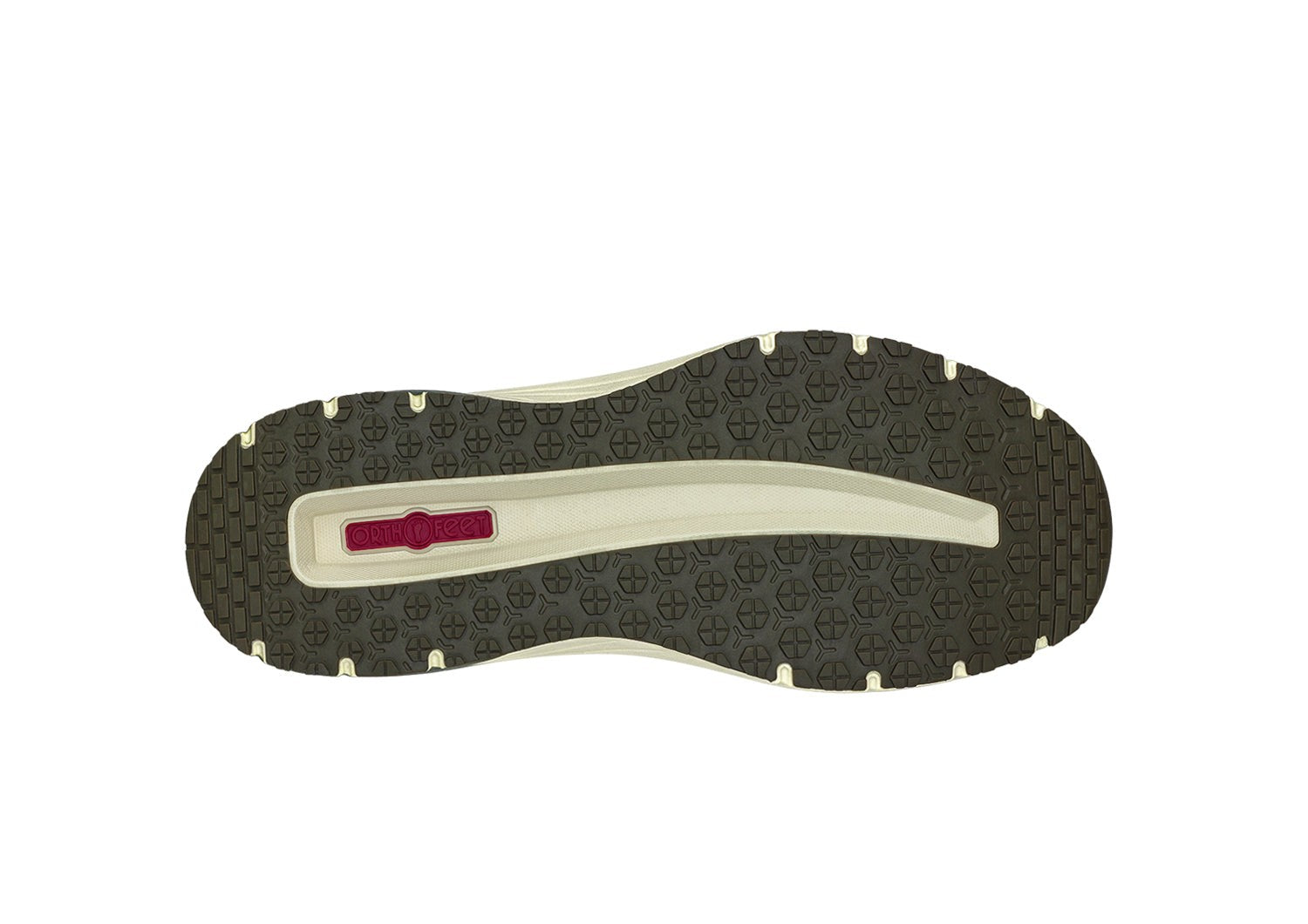 Orthofeet Race Cushioned Support Men's Sneakers - Sage/lime Green - Product View - 7
