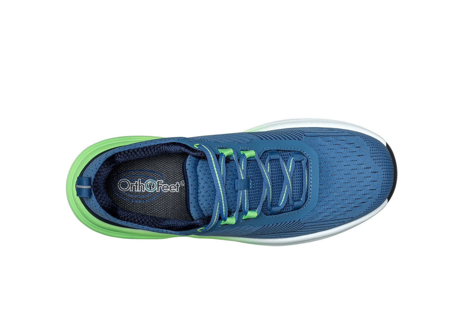 Orthofeet Relay Stretch Support - Blue/green - Bird's Eye View - 6