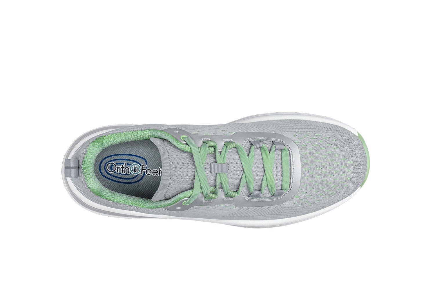 Orthofeet Relay Stretch Support - Gray/silver/mint - Product View - 6