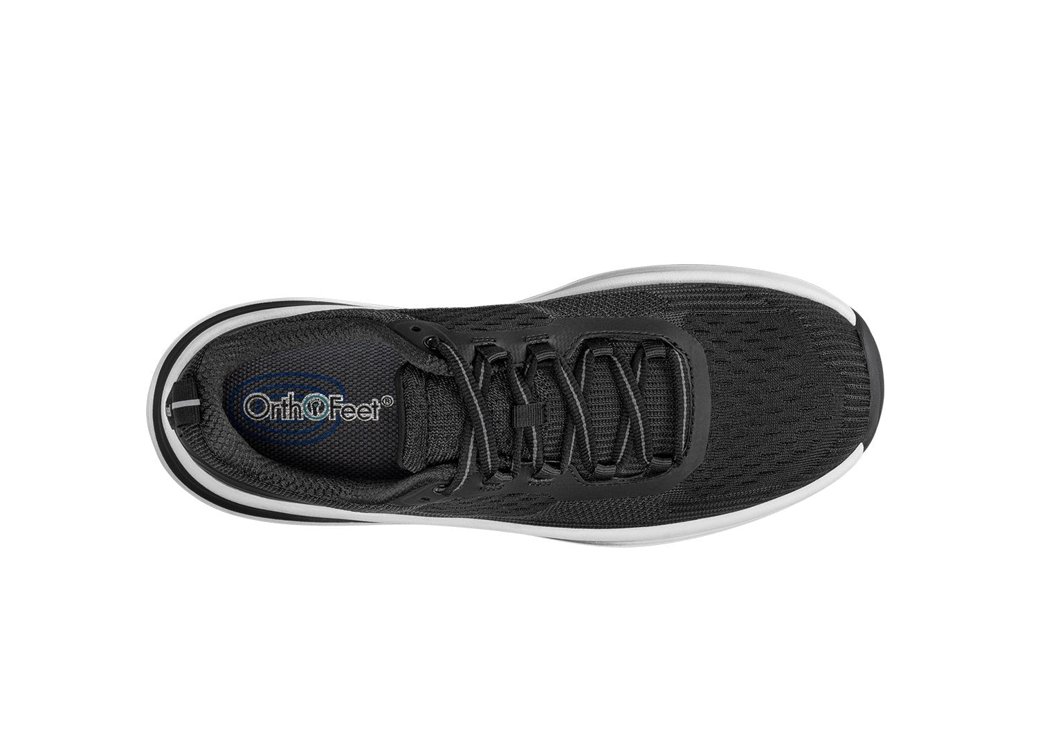 Orthofeet Relay Stretch Support - Midnight Black - Bird's Eye View - 6