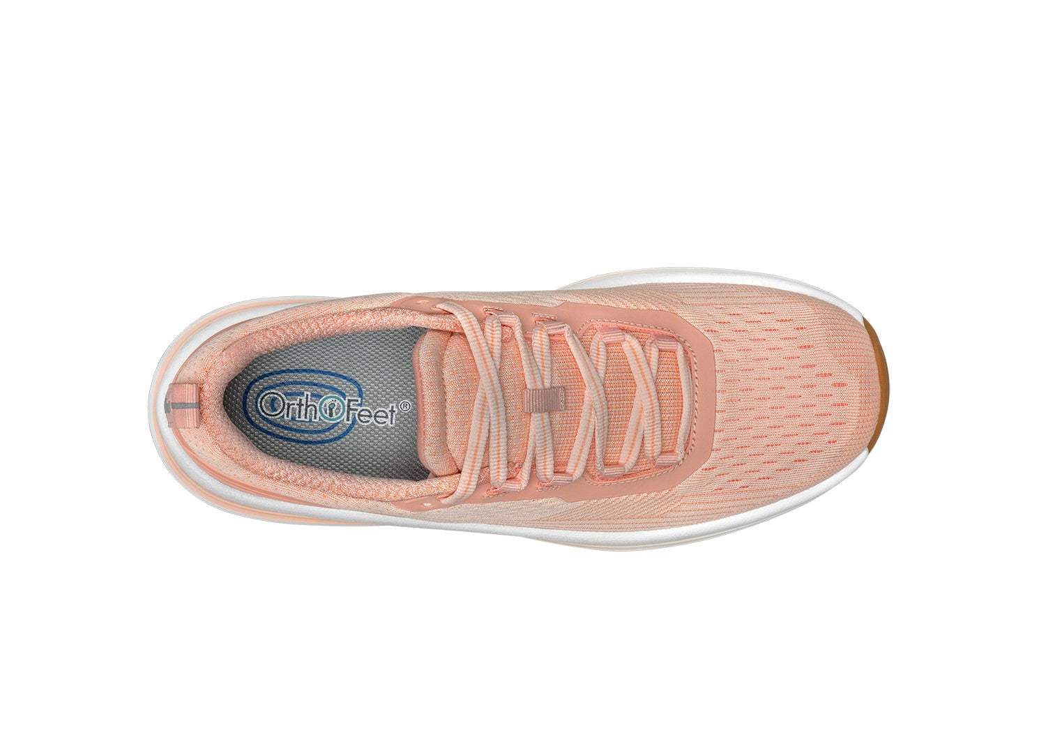 Orthofeet Relay Stretch Support - Peach - Bird's Eye View - 6