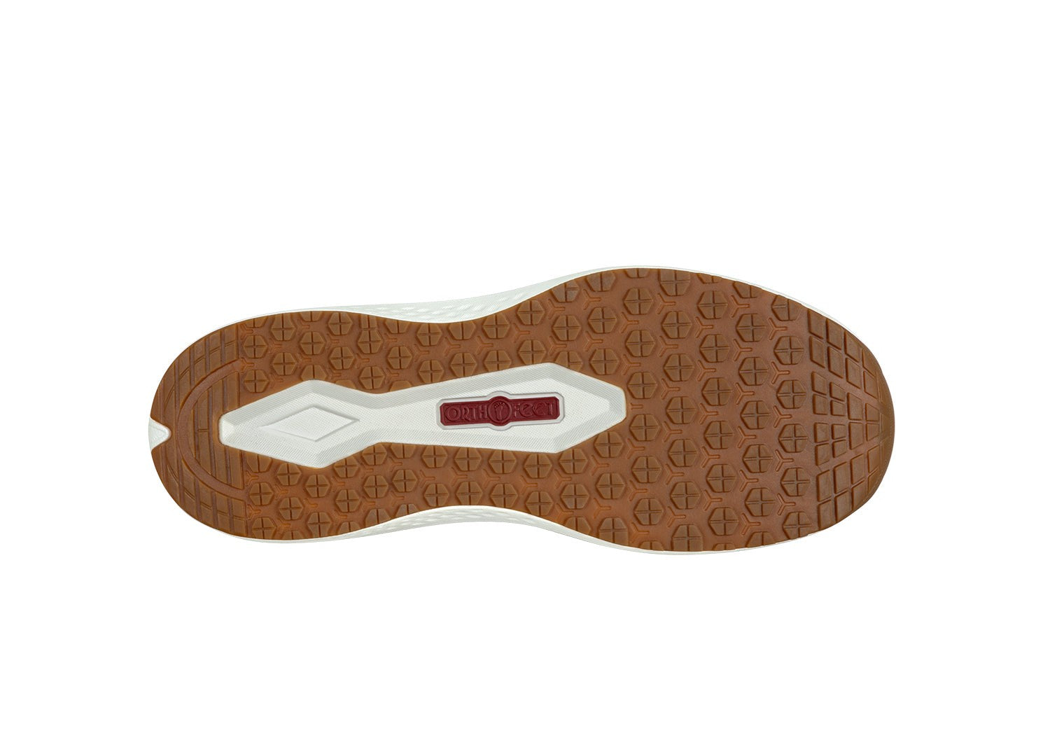 Orthofeet Relay Stretch Support - Peach - Sole View - 7