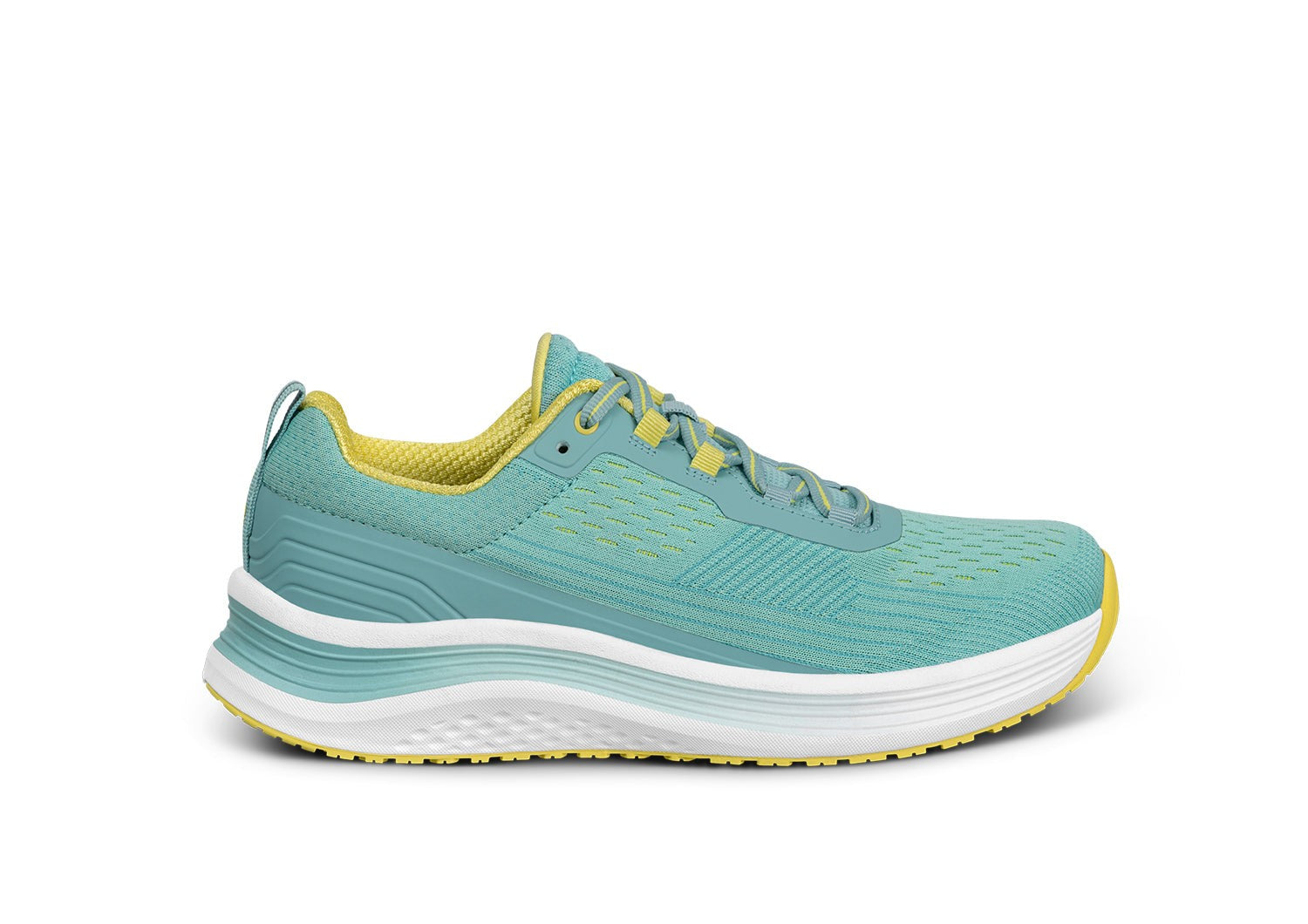 Orthofeet Relay Stretch Support in Turquoise Yellow