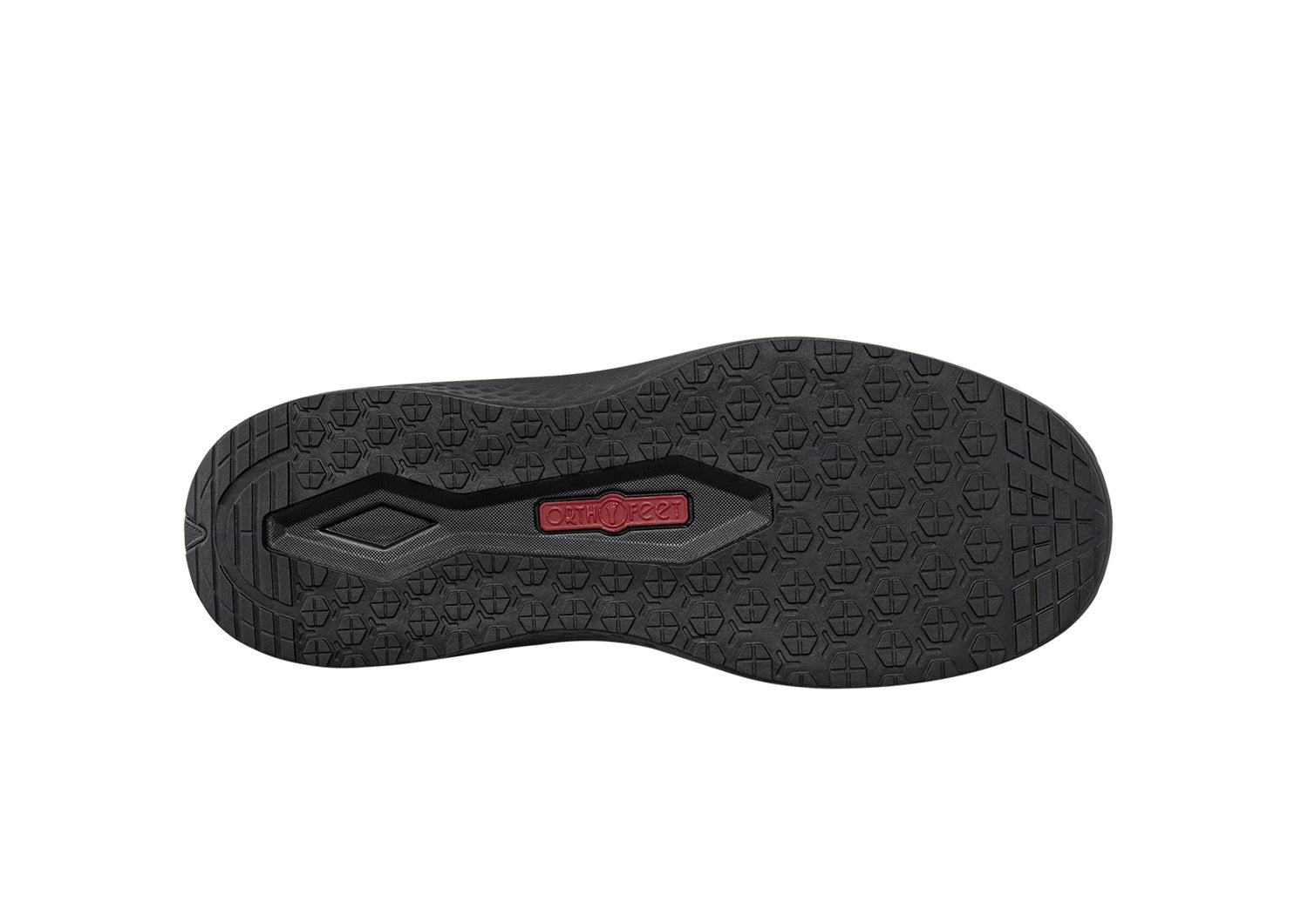 Orthofeet Roam Hands-Free Support Women's Sneakers - Black - Sole View - 6