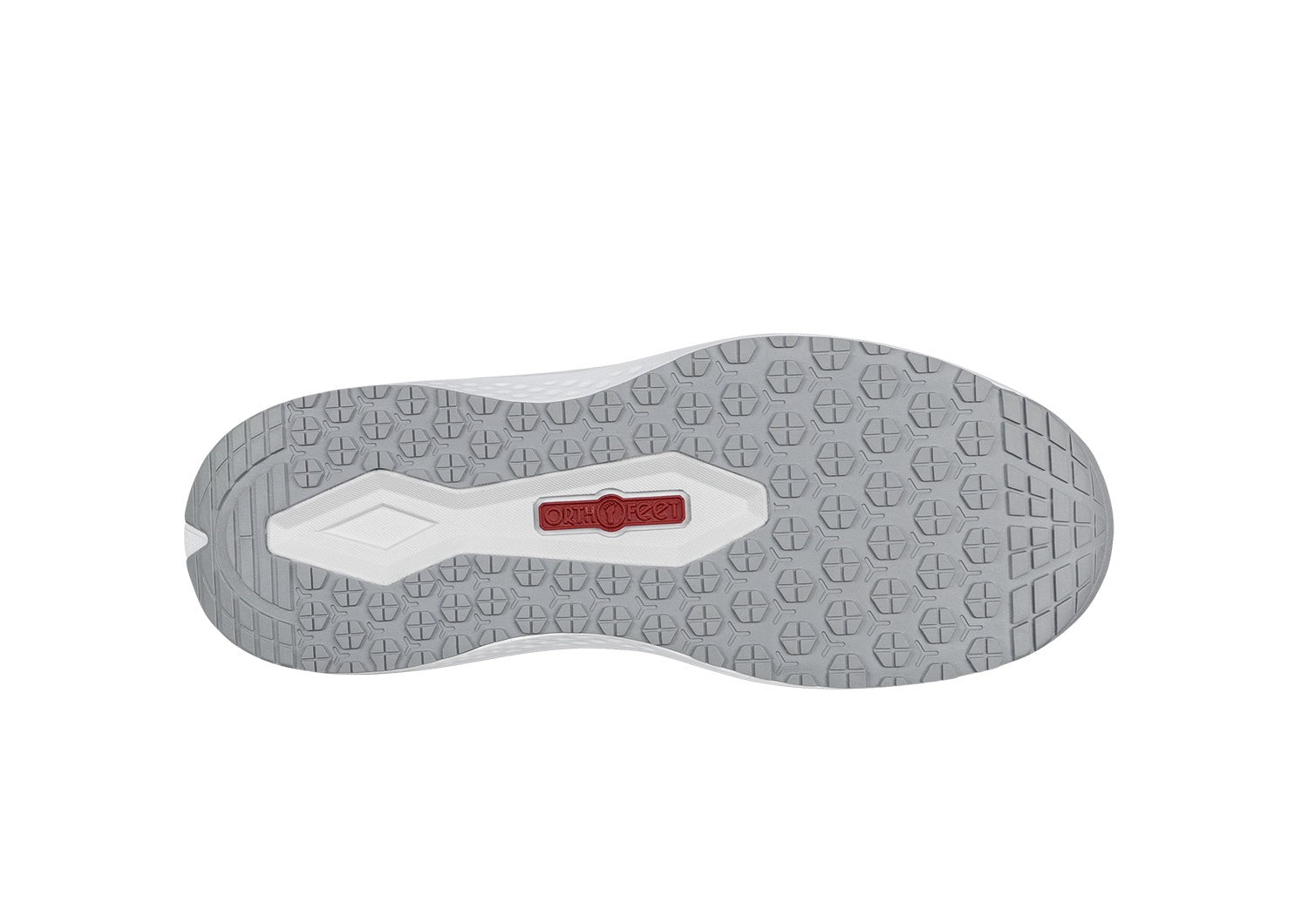 Orthofeet Roam Hands-Free Support Women's Sneakers - White - Sole View - 6