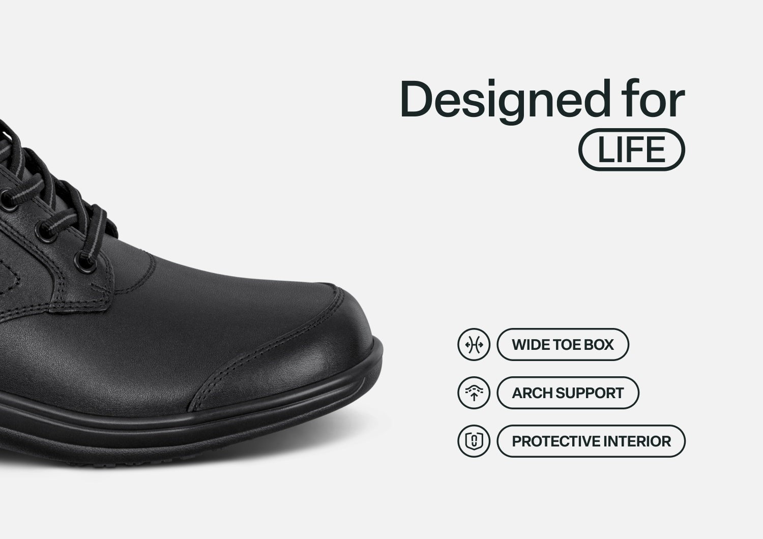 Orthofeet Rosel Hands-Free Slip-On Supportive Women's Boots - Black - Feature Detail - 4