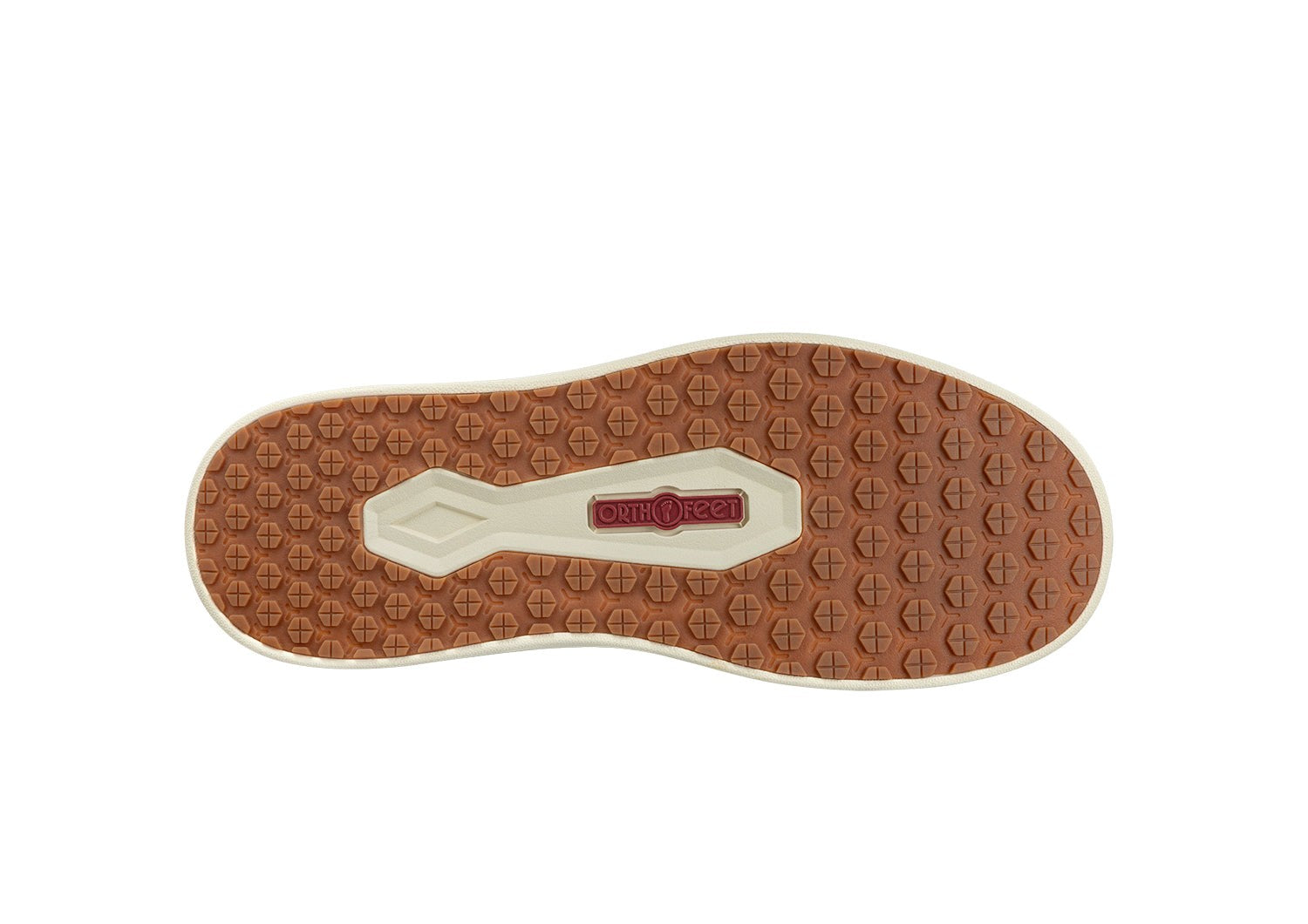 Orthofeet Rove Hands-Free Cushioned Support Men's Casual - Gray - Sole View - 6
